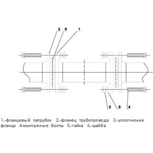 Фланцевый патрубок тип 9216